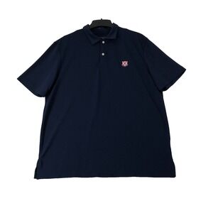 Alumni by Old Row Polo Shirt Men's Large Navy Blue Crest Logo Stretch